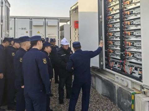 以练筑防！pp电子电气盐池储能电站开展消防专项行动